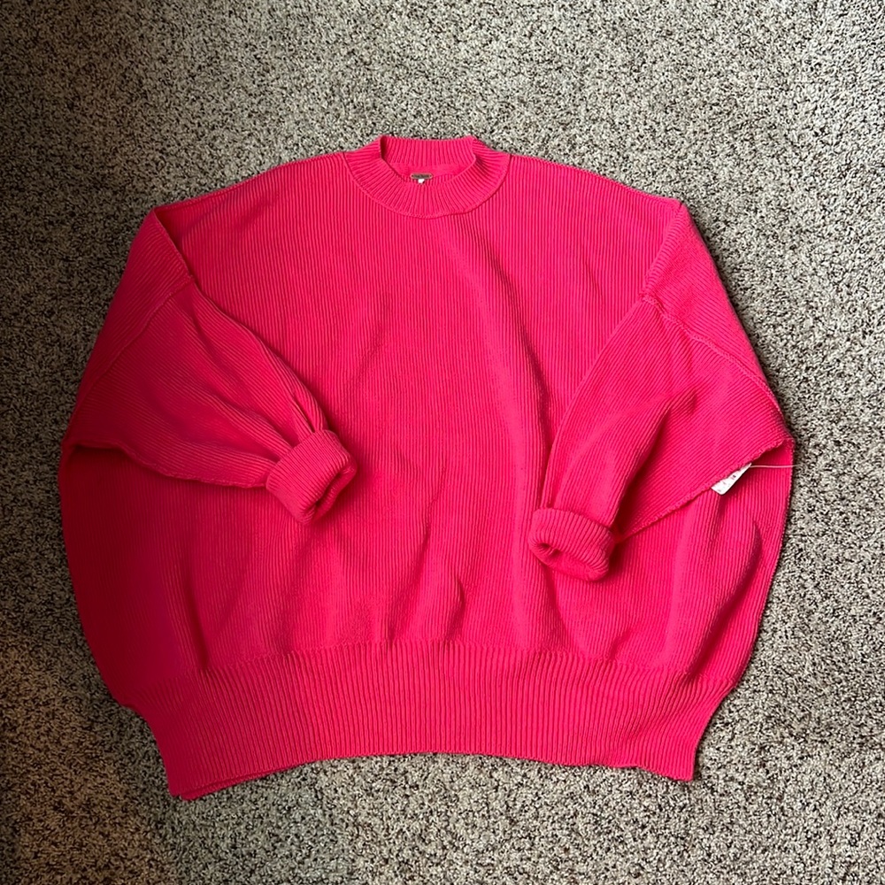 Free people pink sweater never worn